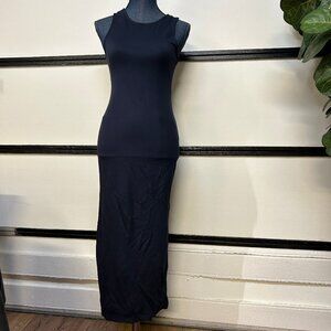 Armani Exchange Maxi Tank Dress, Navy Blue, Size Small